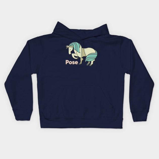 Pony Pose Kids Hoodie by StupidHead